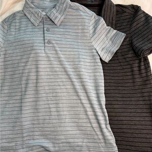 Boys Sz 8 Striped Polo Shirts - Dryfit Short Sleeve